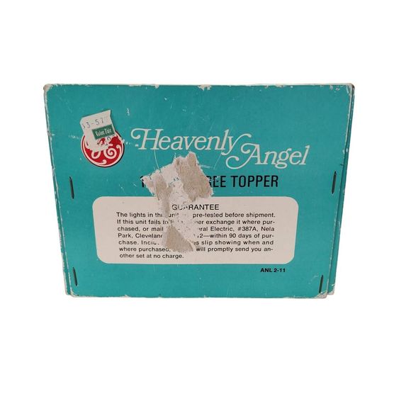 Vintage 60s GE Heavenly Angel Tree Topper Lighted Japan MCM Christmas Kitsch - Picture 13 of 14